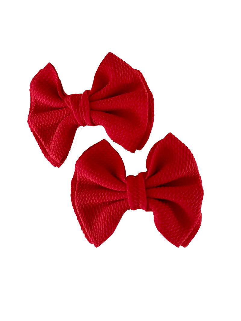 Coronado Clip-in Bows - Red