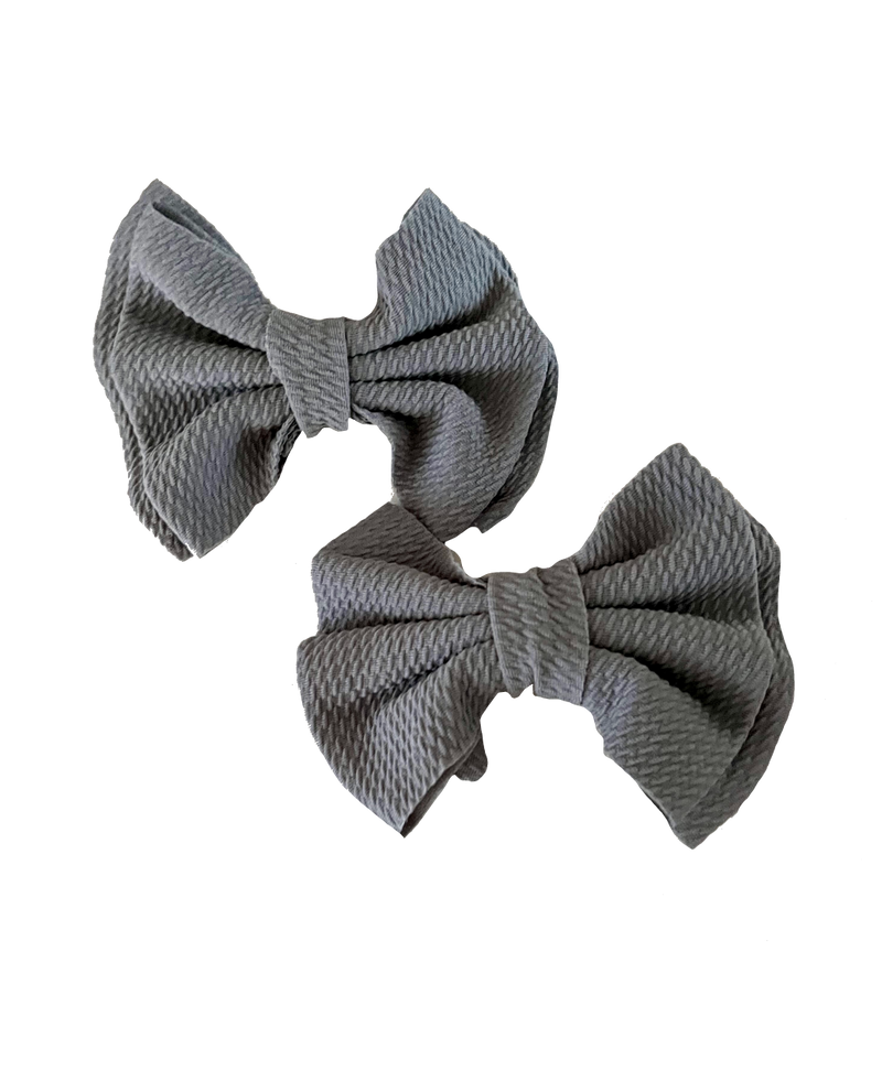 Coronado Clip-in Bows - Gray